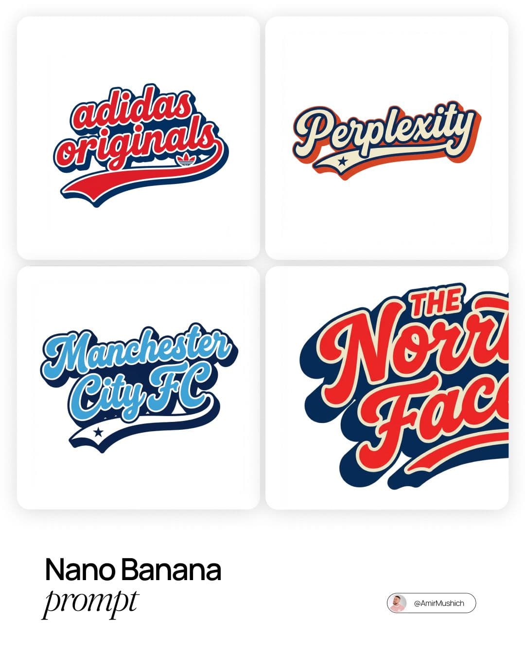 Four-Card Retro Script Lettering Sheet